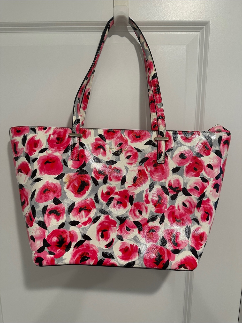 kate spade Pink Floral Print Tote Bag